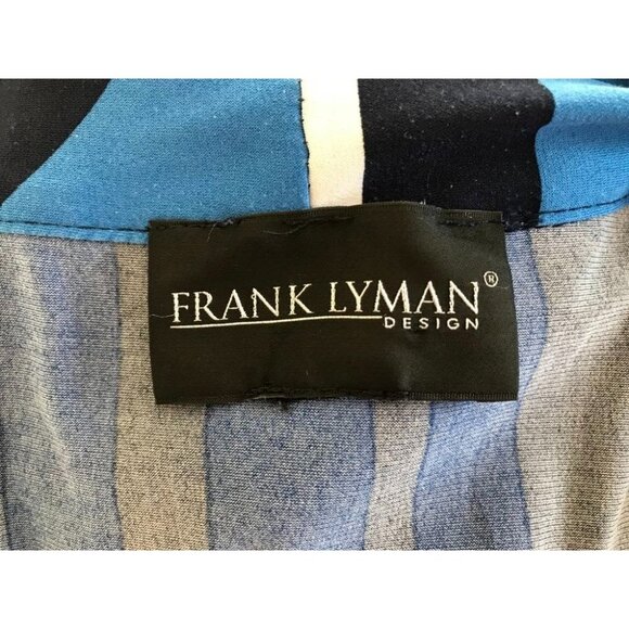 FRANK LYMAN Open Cardigan Cover Up 3/4 Sleeve Stretchy Jersey Knit Size 12? - Picture 6 of 6